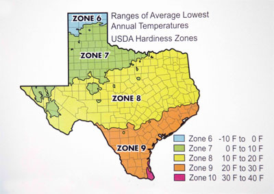 2012 USDA Zone Hardiness Map