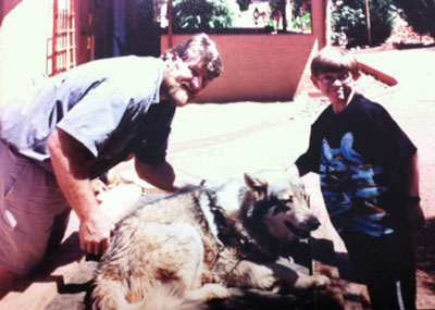 Meeting the wolves in Sedona. (2003)